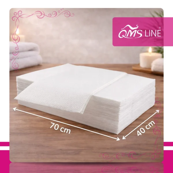Ręcznik Celulozowy AIRLAND Miód Basic 70x40 cm 100 szt. QMS Line Premium Ręcznik celulozowy AIRLAND "Miód" Basic 70x40 cm 100 szt. QMS Line Premium do salonu kosmetycznego i SPA