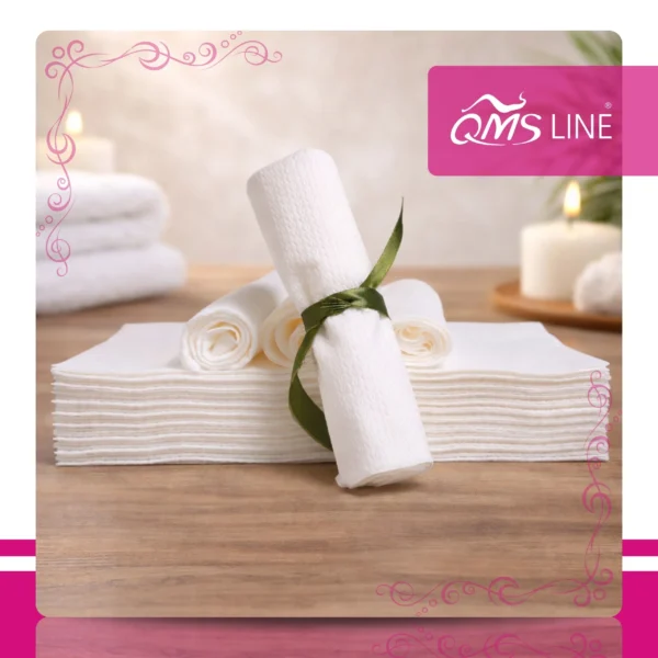 Ręcznik Celulozowy AIRLAND Miód Basic 70x40 cm 100 szt. QMS Line Premium Ręcznik celulozowy AIRLAND "Miód" Basic 70x40 cm 100 szt. QMS Line Premium do salonu kosmetycznego i SPA