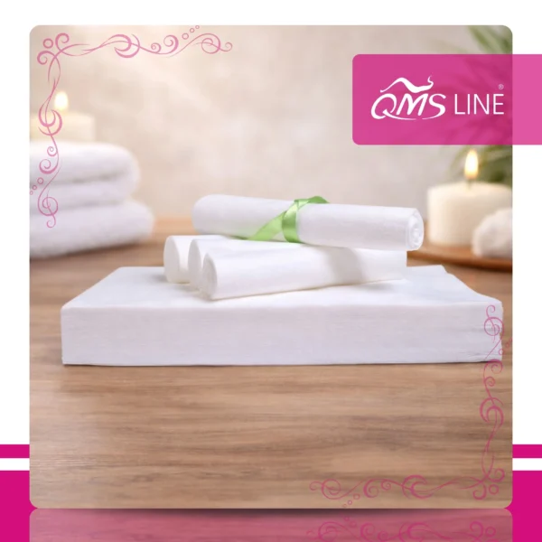 Ręcznik Kąpielowy Celulozowy 144x69 cm 10 szt. QMS Line Premium Ręcznik kąpielowy celulozowy 144x69 cm 10 szt. QMS Line Premium do salonu kosmetycznego i SPA