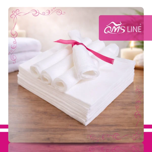 Ręcznik Włókninowy Jednorazowy Premium 50x40 cm 100 szt. QMS Line Bio-Eko Ręcznik włókninowy jednorazowy Premium 50x40 cm 100 szt. QMS Line Bio-Eko do salonu kosmetycznego i SPA