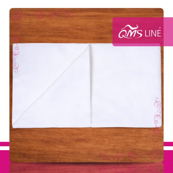 Ręcznik Włókninowy Jednorazowy Gładki 70x40 cm 100 szt. QMS Line Premium Ręcznik włókninowy jednorazowy gładki 70x40 cm 100 szt. QMS Line Premium do salonu kosmetycznego i SPA