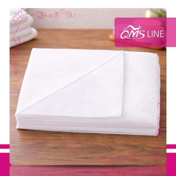 Ręcznik Włókninowy Jednorazowy Siatka 50x38 cm 100 szt. QMS Line Premium Ręcznik włókninowy jednorazowy siatka 50x38 cm 100 szt. QMS Line Premium do salonu kosmetycznego i SPA