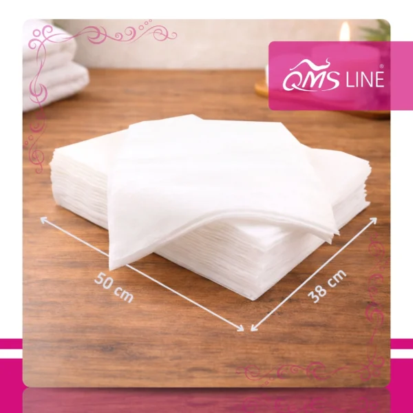 Ręcznik Włókninowy Jednorazowy Siatka 50x38 cm 100 szt. QMS Line Premium Ręcznik włókninowy jednorazowy siatka 50x38 cm 100 szt. QMS Line Premium do salonu kosmetycznego i SPA