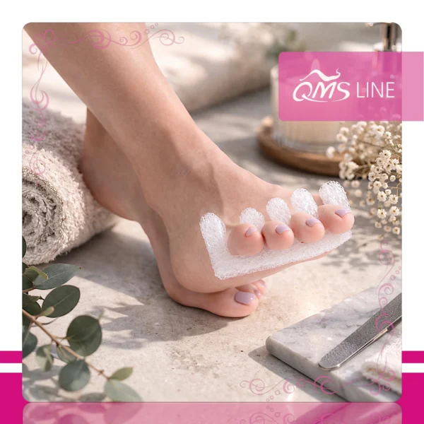 Separatory Piankowe Proste 10 par QMS Line Standard Separatory piankowe proste 10 par QMS Line Standard do pedicure i stylizacji paznokci
