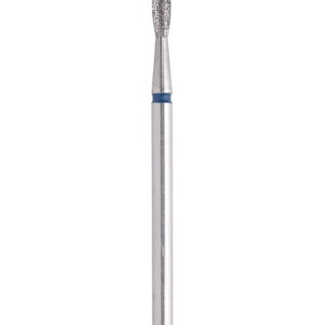 Profesjonalny frez diamentowy płomyk ostry 8 mm niebieski Staleks PRO FA11B021/8K – średnica 2,1 mm
