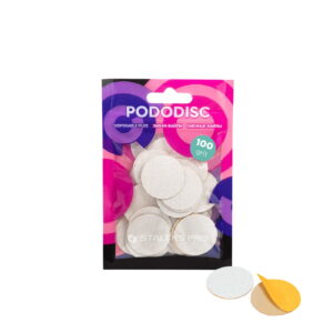 Profesjonalne wymienne nakładki pododisc PRO L 25 mm 100 białe – 50 szt. - Staleks PRO