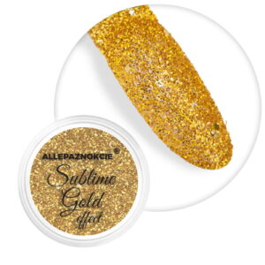 Pyłek do paznokci Sublime Gold 1 g – złoty efekt – słoiczek – Molly Lac