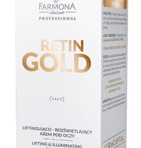 Liftingująco-rozświetlający krem pod oczy Retin Gold Farmona Professional 50 ml