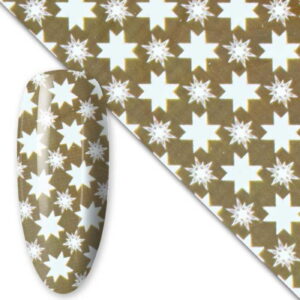 Folia transferowa do paznokci Christmas nr 34 – 100 cm x 4 cm – Molly Lac