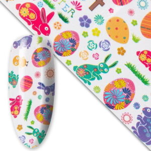 Folia transferowa do paznokci Wielkanocna nr 4 – 100 cm x 4 cm – Molly Lac