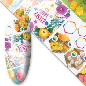 Folia transferowa do paznokci Wielkanocna nr 17 – 100 cm x 4 cm – Molly Lac