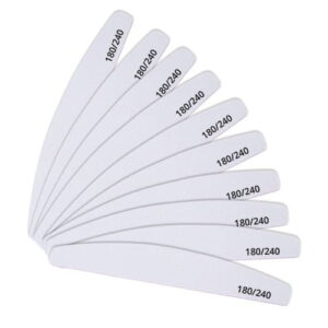 Pilnik łódka biały 180/240 – 10 sztuk – Molly Lac