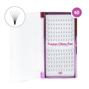 Rzęsy kępki objętościowe 6D skręt C 0,07 12 mm – Premium Volume Fans – Wonder Lashes
