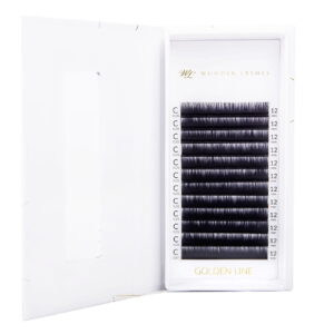 Rzęsy do przedłużania volume skręt C 0,07 mix 7–13 mm – Golden Line – Wonder Lashes