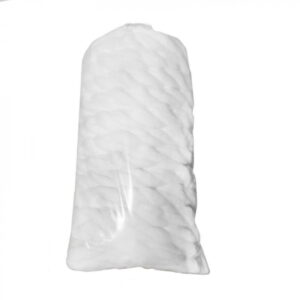 Wata fryzjerska w sznurze bawełniano-włókninowa biała 1 kg – QMS Line Standard