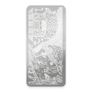 Blaszka do stempli paznokci DER 15 – wzory do zdobień – stal nierdzewna – Molly Lac