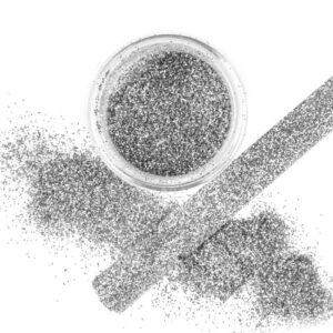 Pyłek do paznokci Glazing Effect Silver – 2,5 g – słoiczek 3 ml – Molly Lac