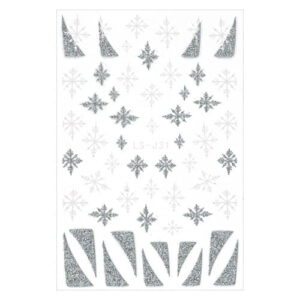 Naklejki do paznokci świąteczne 3D samoprzylepne LS-J31 – arkusz 6,5 x 9,5 cm
