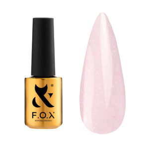 Baza hybrydowa do paznokci Shimmer 002 bez TPO 14 ml butelka z pędzelkiem – Fox Nails Professional