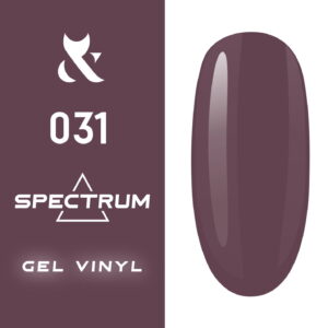 Lakier hybrydowy do paznokci 031 Shy Spectrum Gel Vinyl bez TPO 7 ml z pędzelkiem – Fox Nails Professional