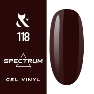 Lakier hybrydowy do paznokci 118 Bardot Spectrum Gel Vinyl bez TPO 7 ml z pędzelkiem – Fox Nails Professional