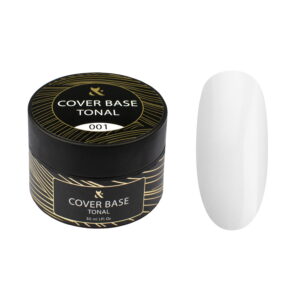 Kauczukowa baza żelowa Cover Base Tonal 001 bez TPO do paznokci 30 ml słoiczek – Fox Nails Professional
