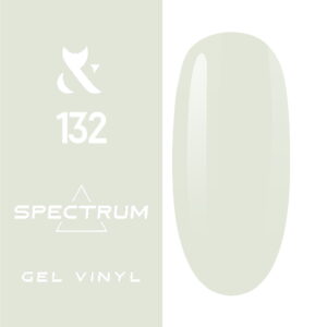 Lakier hybrydowy do paznokci 132 Mint White Spectrum Gel Vinyl bez TPO 7 ml z pędzelkiem – Fox Nails Professional