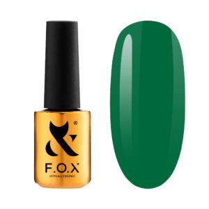 Lakier hybrydowy do paznokci 136 Deep Green Spectrum Gel Vinyl bez TPO 7 ml z pędzelkiem – Fox Nails Professional