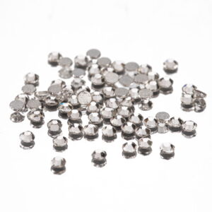 Cyrkonie do paznokci szklane 5 mm - 50 szt. Crystal AB – Molly Lac