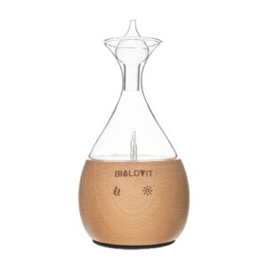 Nebulizator olejków eterycznych Bilovit – drewno brzozowe i szkło – 30 ml
