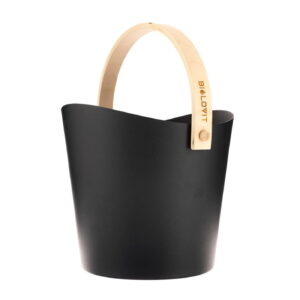 Wiadro do sauny aluminiowe czarne – 7 l – 24 cm – Bilovit