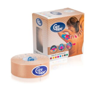 Taśma Tape do Kinesiotapingu CureTape Classic 2,5cm x 5m - Beżowy
