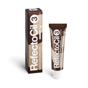 Henna do brwi i rzęs RefectoCil Natural Brown nr 3 naturalno brązowa 15 ml – krem koloryzujący