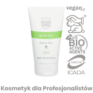 Maska hibiskusowa do twarzy Green Tea – 150 ml – Aroma Derm