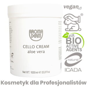 Krem aloesowy na zakończenie zabiegu Bandage body wrapiing - Aloe Cello – 1000 ml – Aroma Derm