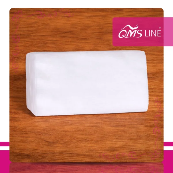 Chusteczki Kosmetyczne Jednorazowe Gładkie 13x7 cm 100 szt. QMS Line Premium Chusteczki kosmetyczne jednorazowe gładkie 13x7 cm 100 szt. QMS Line Premium do salonu kosmetycznego i SPA