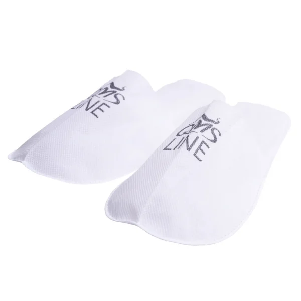 Kapcie z logo QMS Line pakowane pojedynczo 1 para QMS Line Standard do salonu kosmetycznego i SPA