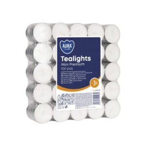 Świeczki podgrzewacze Tealight bezzapachowe 3h – 100 szt.